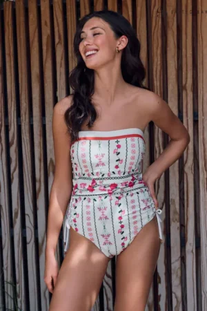 B by Ted Baker Tummy Control Bandeau Swimsuit